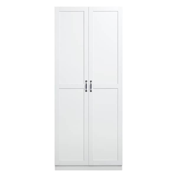Manhattan Comfort Hopkins Storage Closet 2.0 in White 2GLF-WH - main